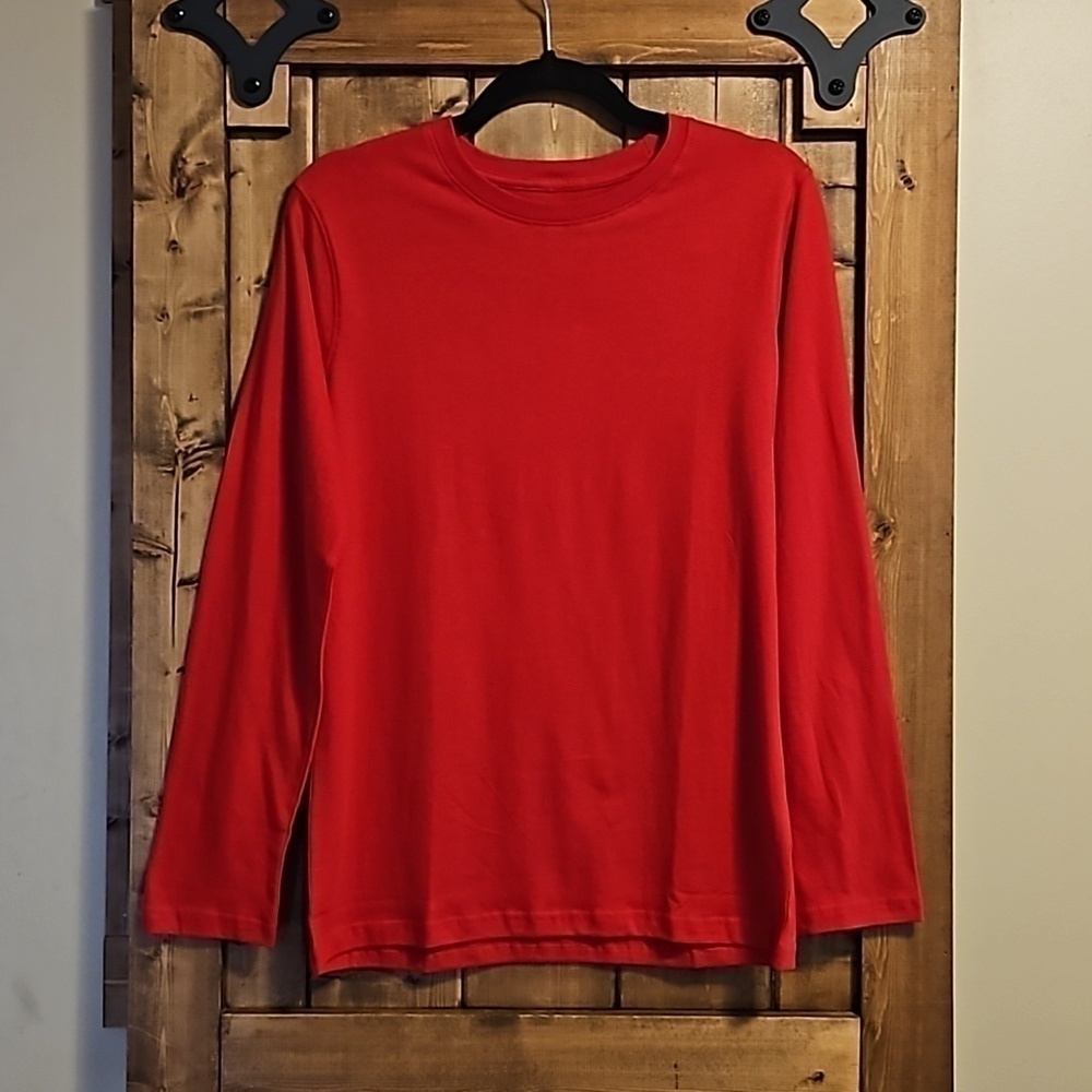 French Toast Red Cotton Long Sleeve TShirt Boys XL NWT